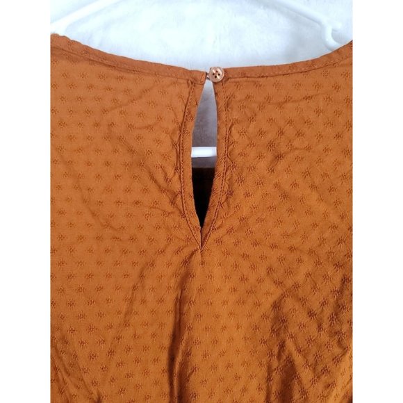 Universal Thread Women's Copper Brown Eyelet Dress Size X Small XS NWT - Picture 7 of 16